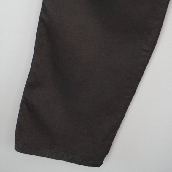 New Good American Good Curve High Rise Straight Jeans in Black001 size 4/27 - Picture 8 of 16